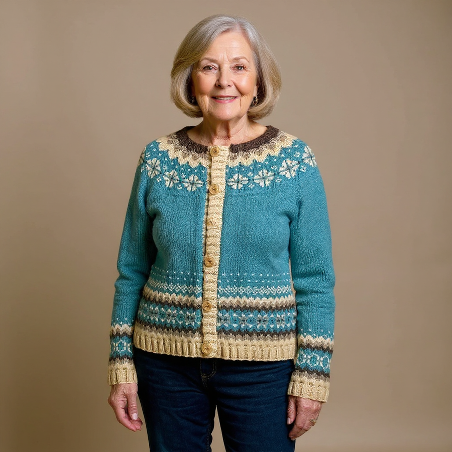 Dorothe | Vintage Island-Strickjacke