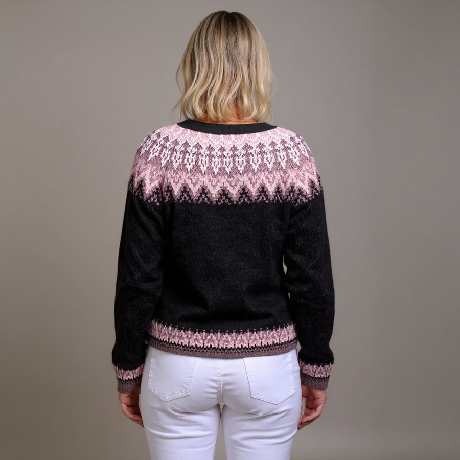 Lydia | Vintage Isländische Strickjacke