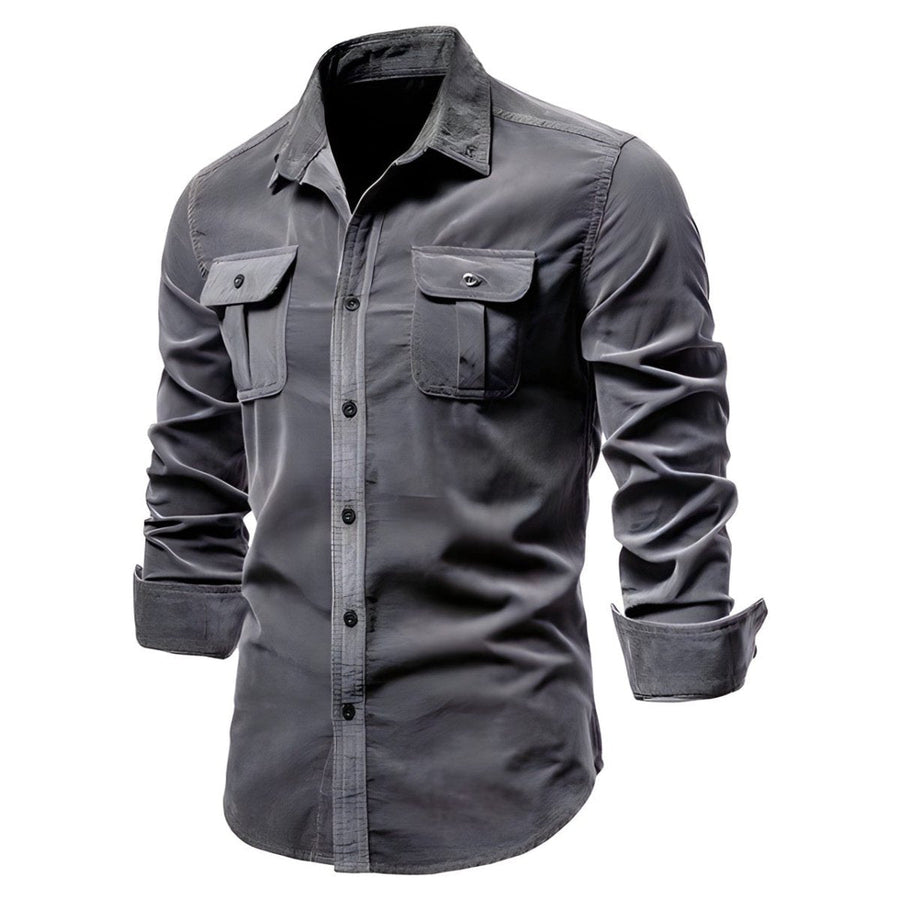 Freizeithemd Kurzarm Herren Slim Fit