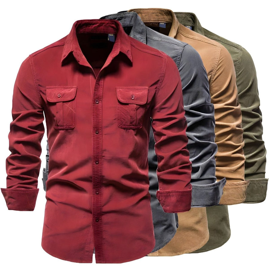 Freizeithemd Kurzarm Herren Slim Fit