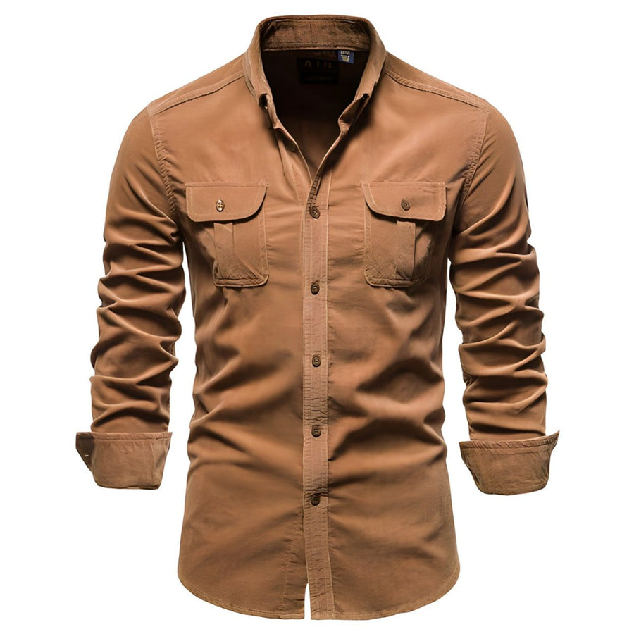 Freizeithemd Kurzarm Herren Slim Fit