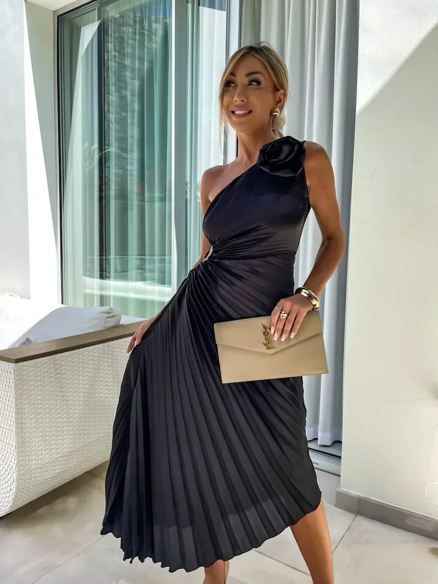 Lizbeth - Kleid mit Blumen Schultern