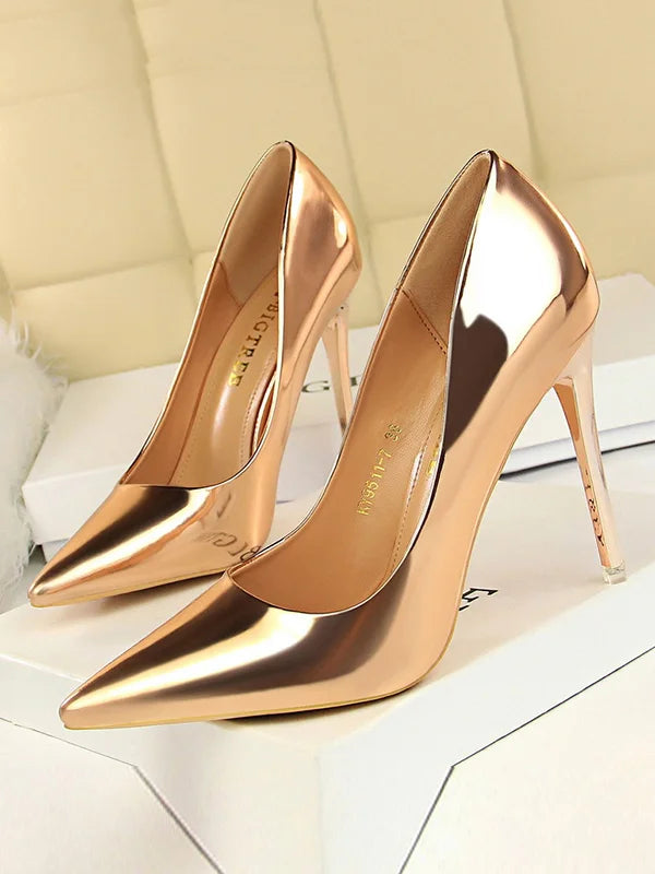 Elegante Damen Stiletto Pumps in veganem Kunstleder
