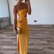 Gema | Damen Wickelkleid mit Ausschnitt – Elegantes Sommerkleid Büro & Hochzeit 2026