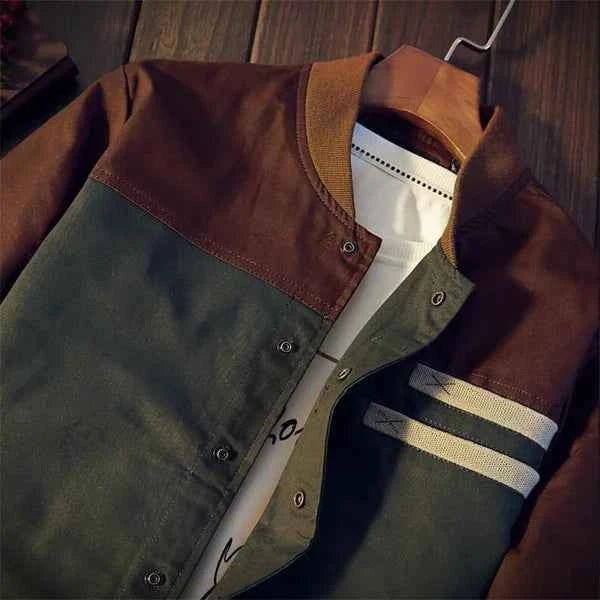 Gestreifte Bomberjacke Herren