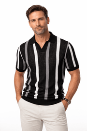 Gestreiftes Poloshirt Herren Kurzarm