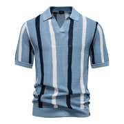 Gestreiftes Poloshirt Herren Kurzarm