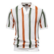 Gestreiftes Poloshirt Herren Kurzarm