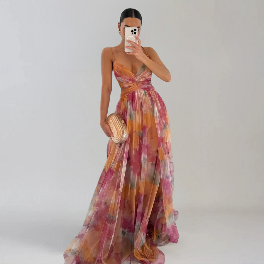 GIADA  | Leichtes Kleid mit floralem Muster