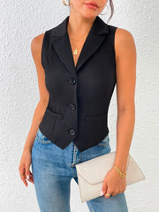 Kurzärmelige Damenweste mit modernen Details - eleganter Stil