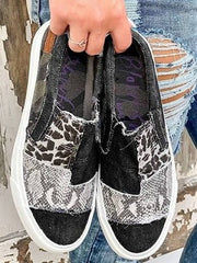 Maria | Damen Sneaker mit niedrigem Schaft und Patch-Design