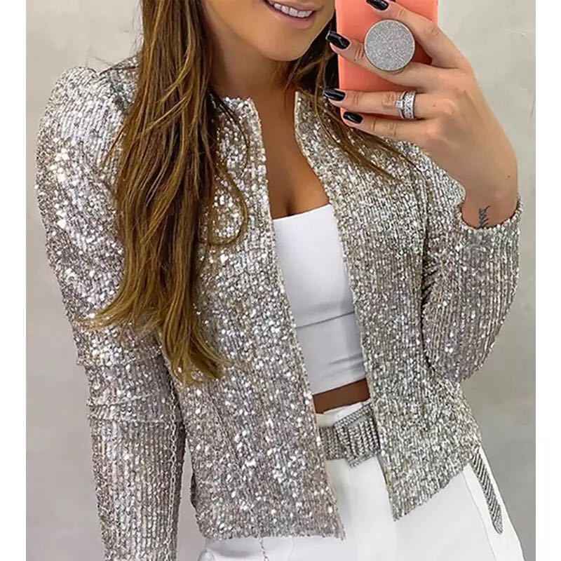 Glitzer Jacke