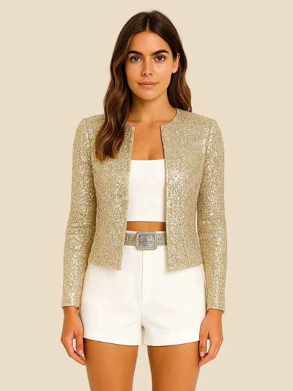Glitzer Jacke