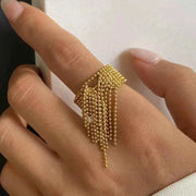 Goldener Quasten-Ring