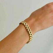 Goldenes Gliederarmband