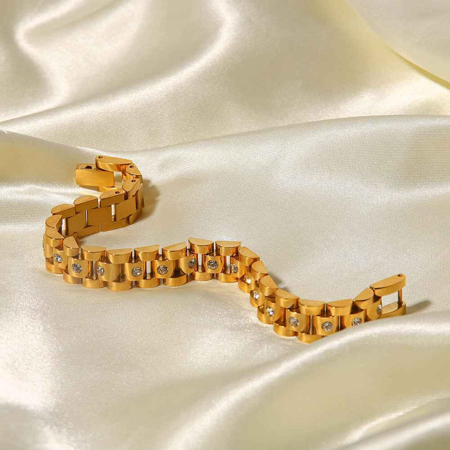 Goldenes Gliederarmband
