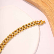Goldenes Gliederarmband
