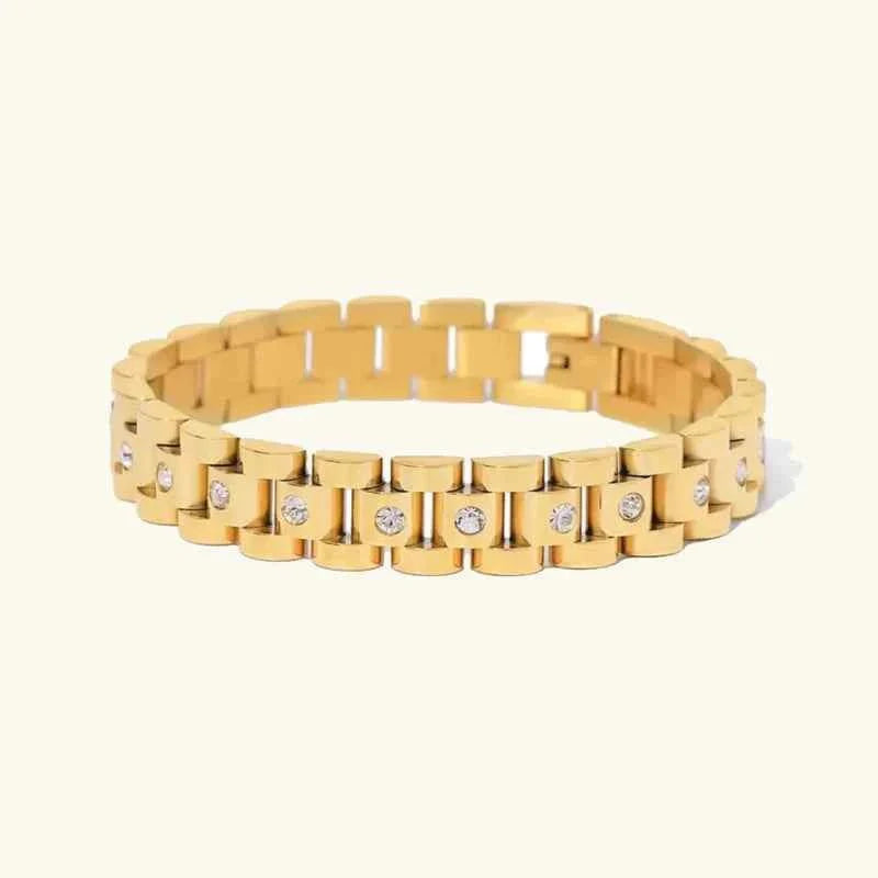 Goldenes Gliederarmband