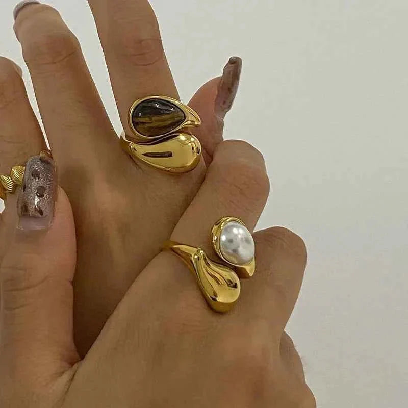 Goldring Mit Perle