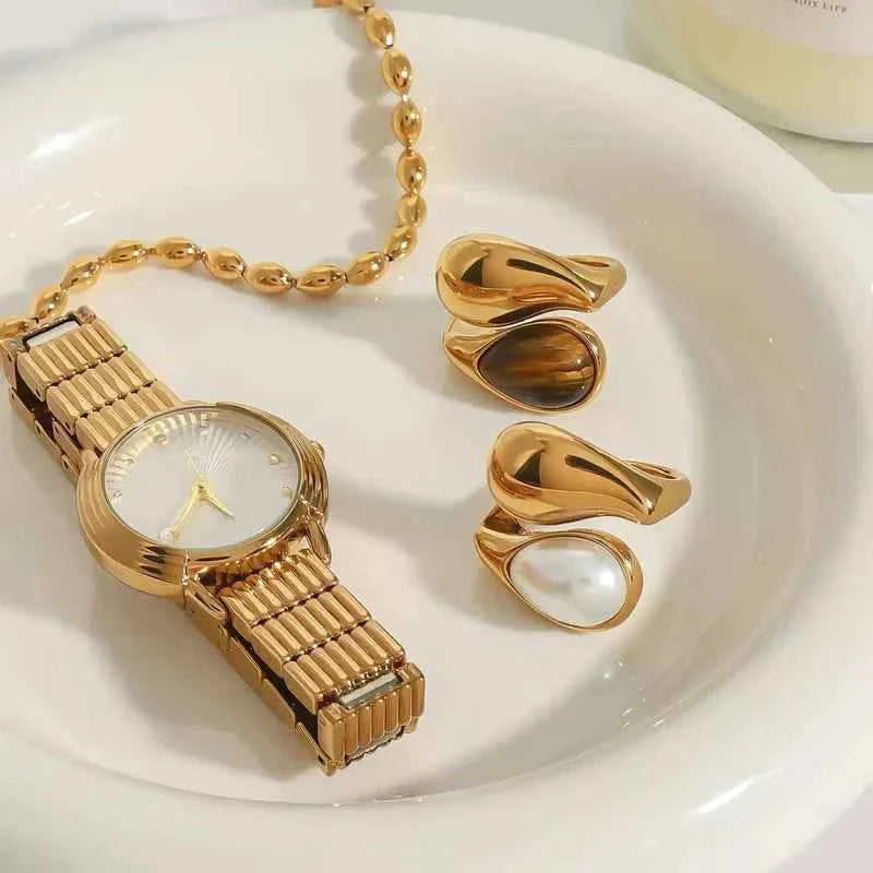Goldring Mit Perle