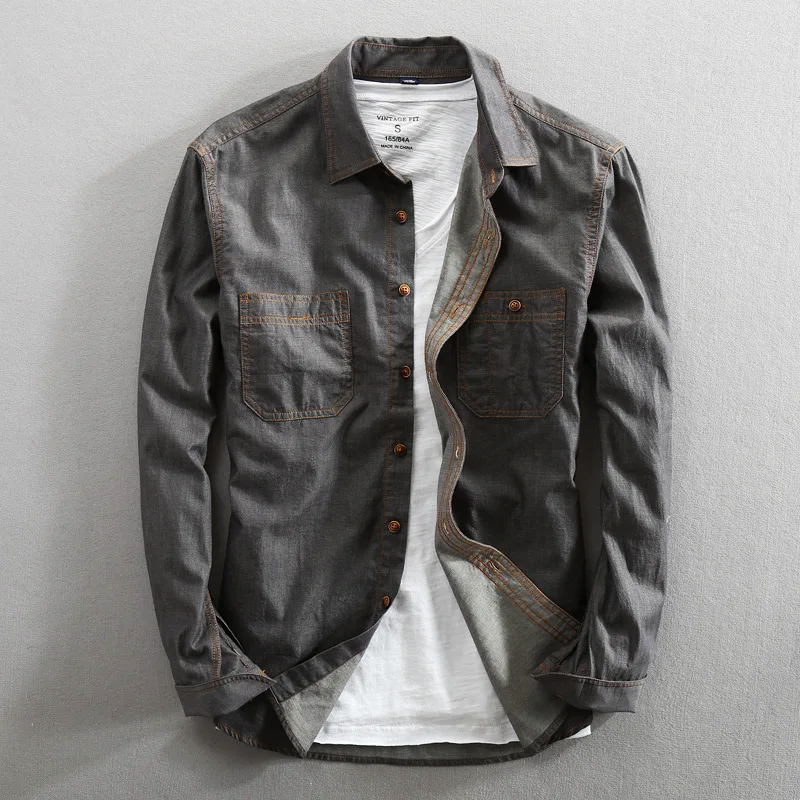Simon | Leichte bluse mit Brusttaschen