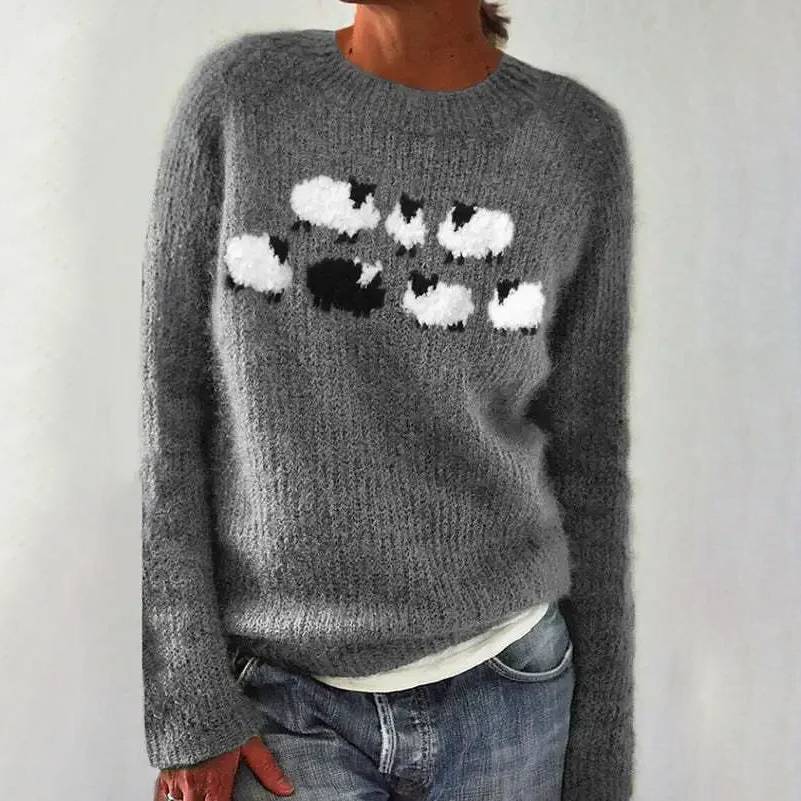 Lina™ - Bequemer süßer Schafpullover
