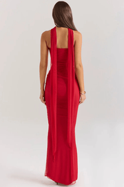 Hailey Kleid – Trägerloses Corsagen-Maxikleid mit Raffung