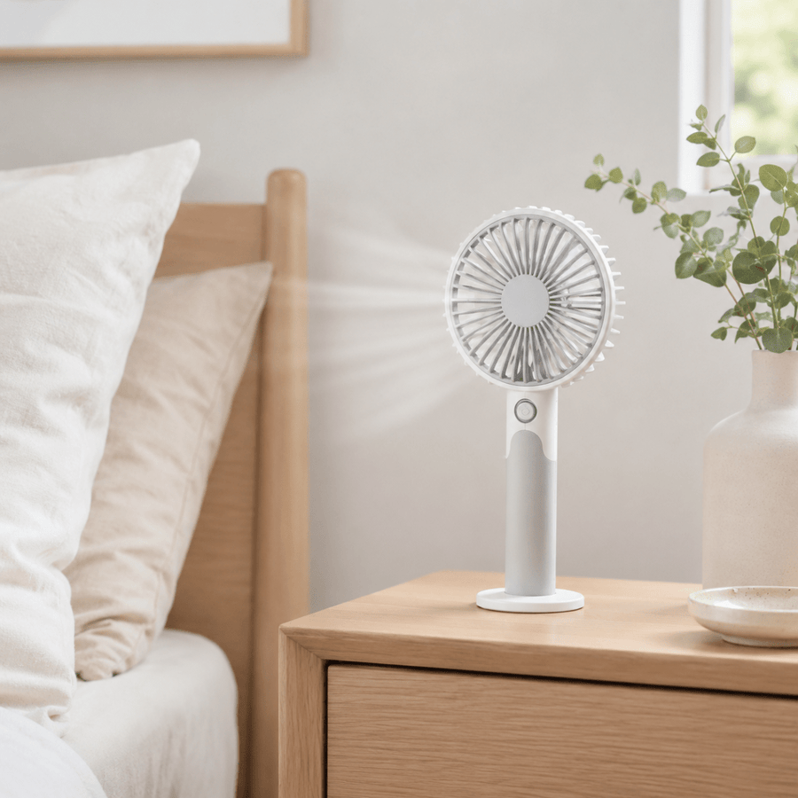 Handventilator tragbar USB mit Standfuß