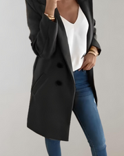 Heide -  Gut sitzende lange Manteljacke
