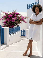 Helene | Damen Knielanges Kleid mit Tasche – Casual Sommerkleid Vordertasche Alltag 2026