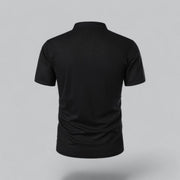 Henley T-Shirt Herren Kurzarm Stehkragen