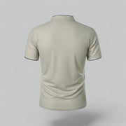 Henley T-Shirt Herren Kurzarm Stehkragen