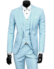 Heidi-Mode | 3 Teiliger Anzug mit Reverskragen Blazer Ärmelloser Weste und Schmaler Hose
