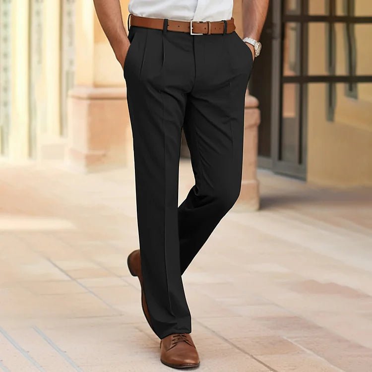 Herren Anzughose Business Gerader Schnitt