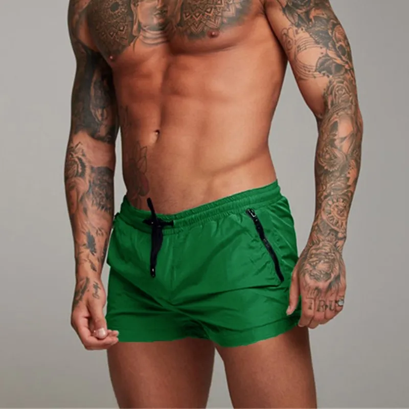 Herren Badeshorts mit elastischem Bund und Kordelzug