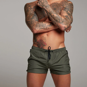 Herren Badeshorts mit elastischem Bund und Kordelzug