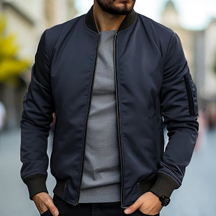 Herren Bomberjacke Casual Regular Fit