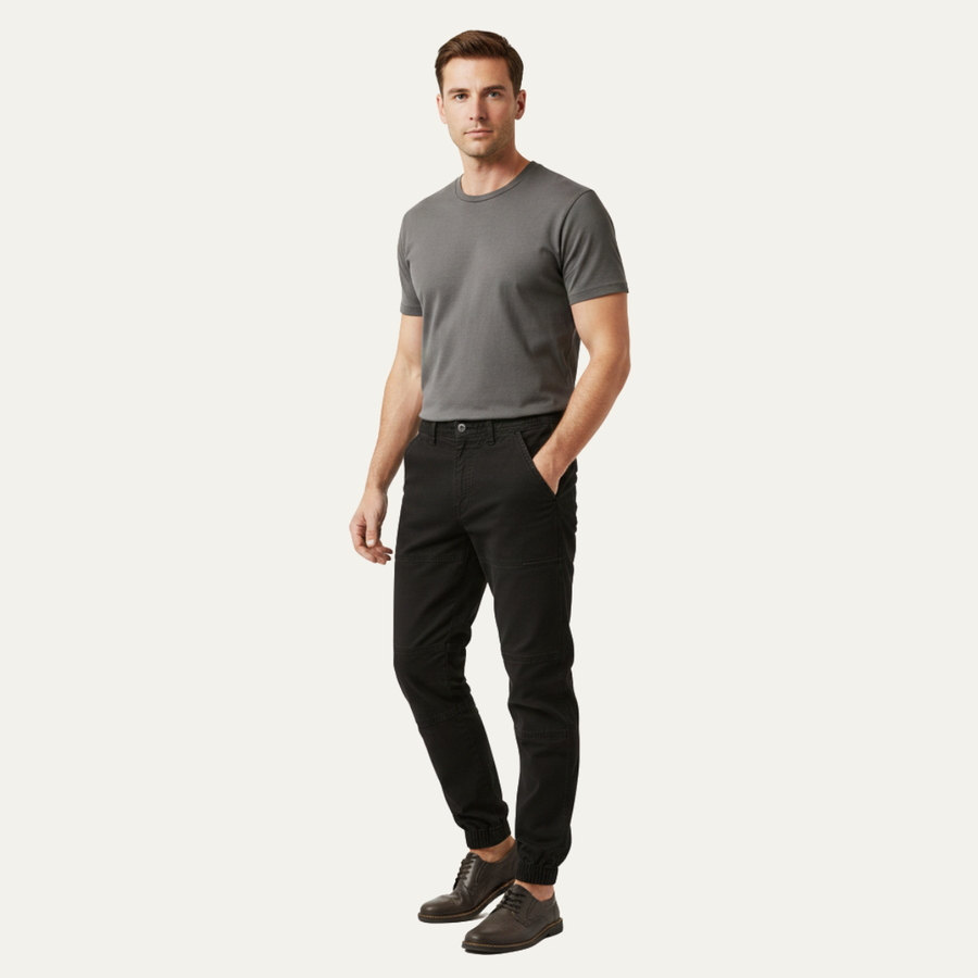 Herren Cargo-Hose mit elastischem Beinabschluss