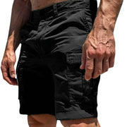 Herren Cargo Shorts mit Knopfverschluss und Seitentaschen