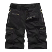 Herren Cargo Shorts mit Mehreren Taschen und Reißverschluss