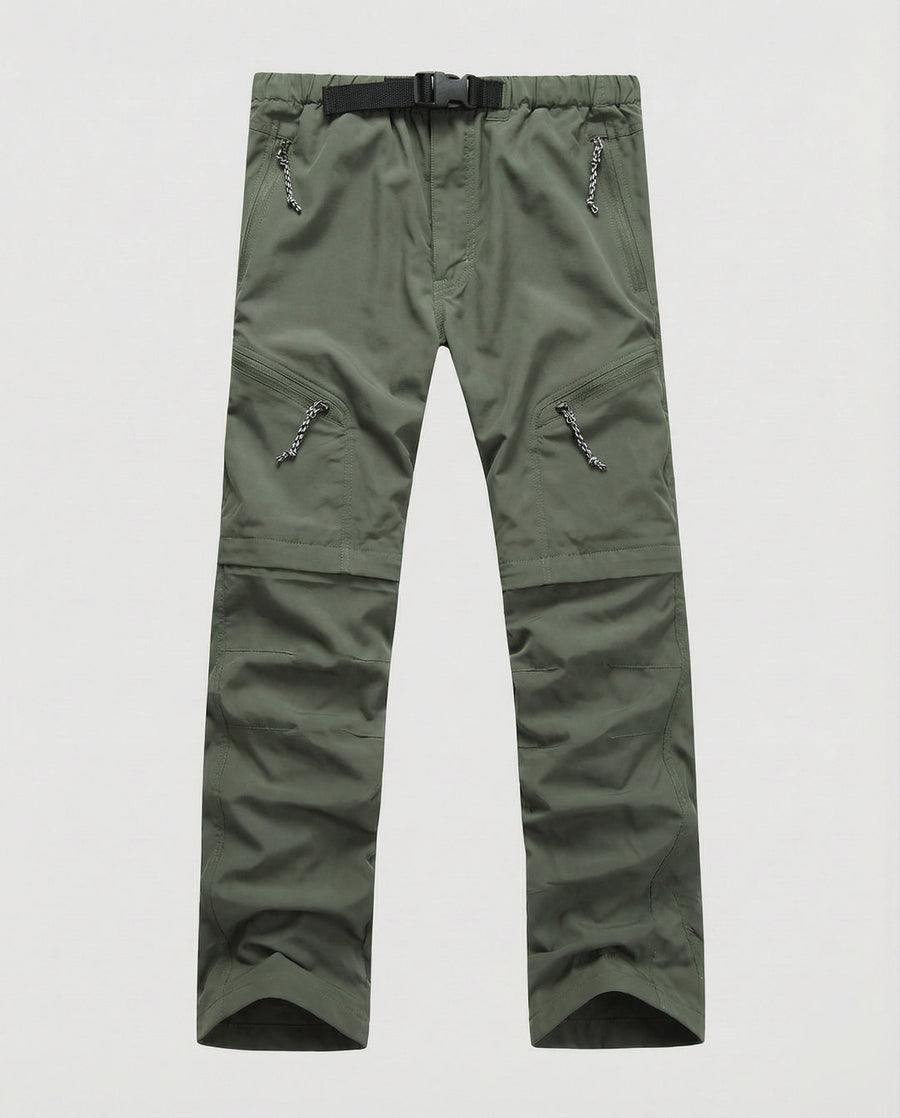 Herren Cargohose mit Reißverschlusstaschen und verstellbarem Bund