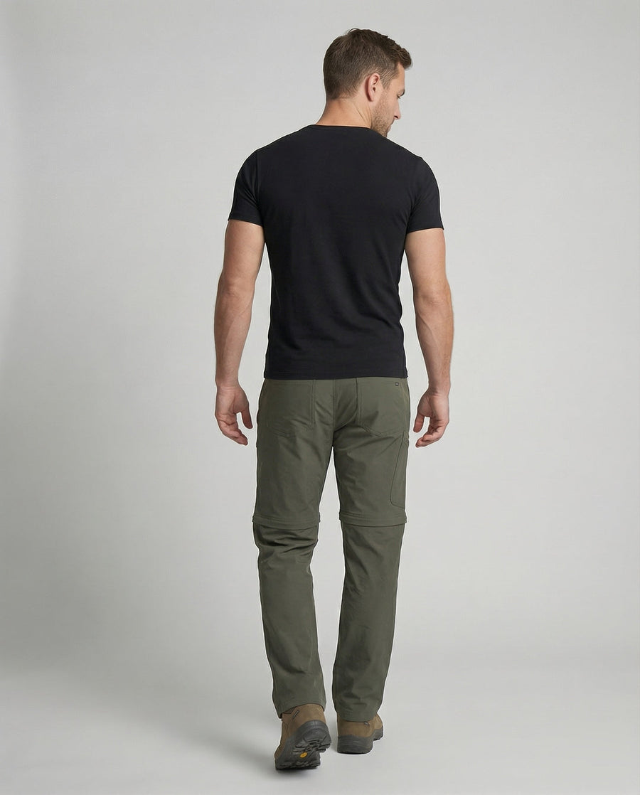 Herren Cargohose mit Reißverschlusstaschen und verstellbarem Bund