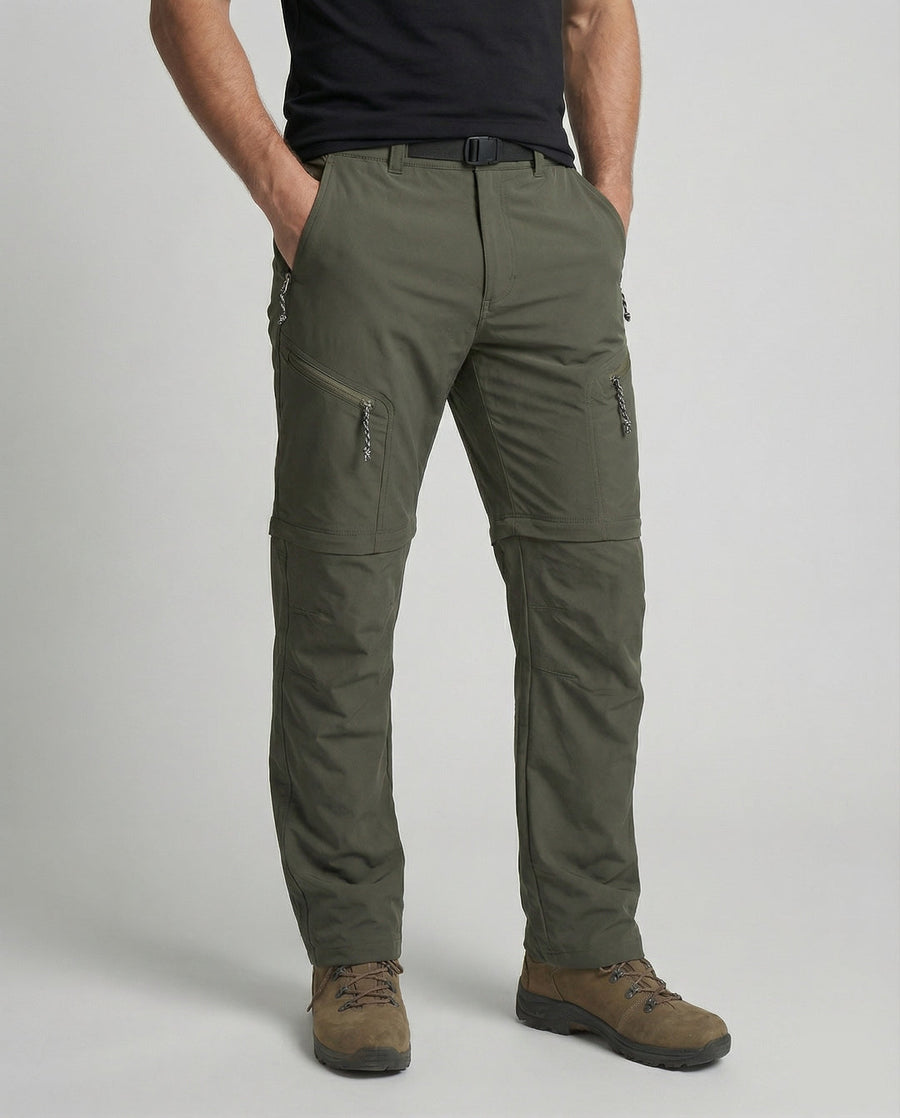 Herren Cargohose mit Reißverschlusstaschen und verstellbarem Bund