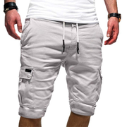 Herren Cargoshorts mit elastischem Bund und Kordelzug