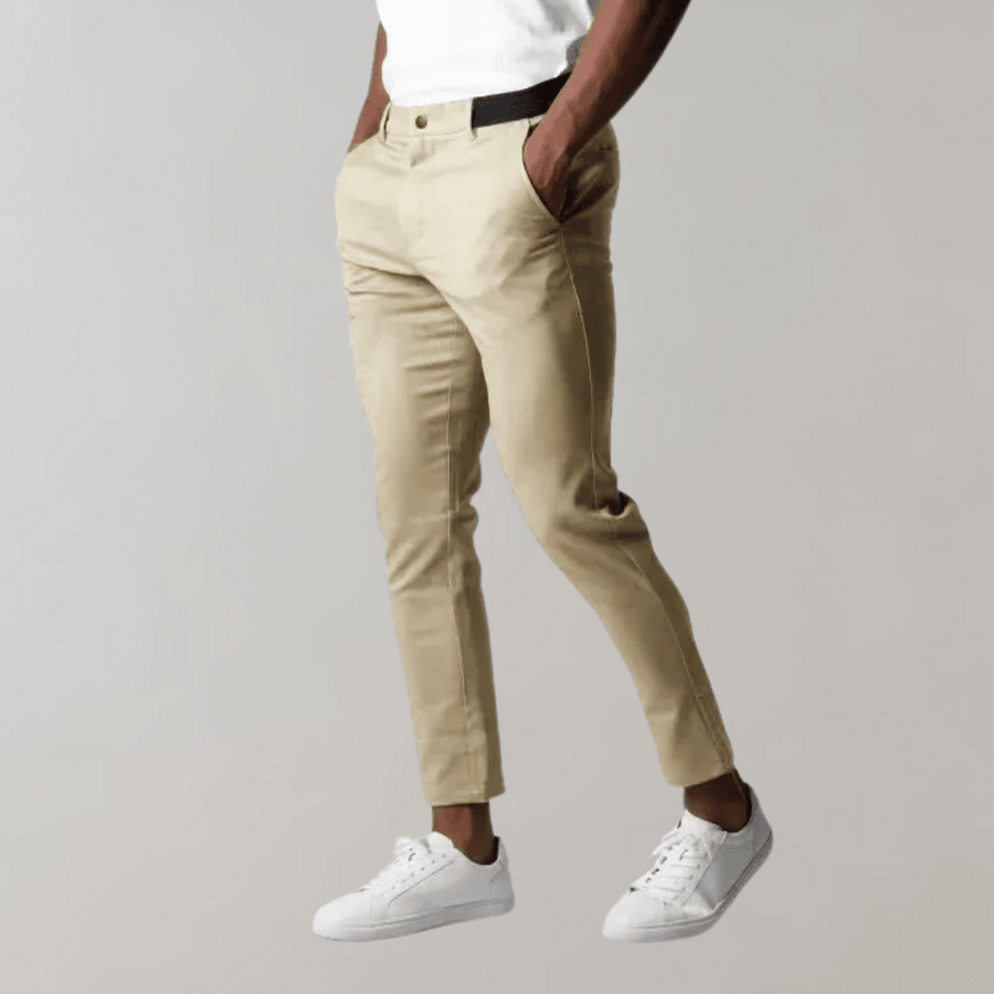 Herren Chino Hose Slim Fit Smart Casual
