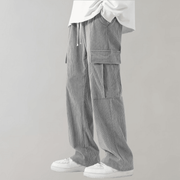 Herren Cord Cargo Hose weit mit Kordelzug