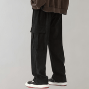 Herren Cord Cargo Hose weit mit Kordelzug