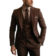 Herren Dreiteiliger Anzug Set mit Sakko, Weste und Hose