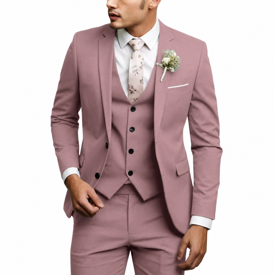 Herren Dreiteiliger Anzug Set mit Sakko, Weste und Hose