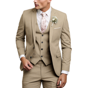 Herren Dreiteiliger Anzug Set mit Sakko, Weste und Hose